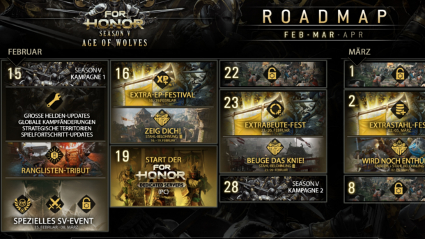 For Honor - Roadmap Infografik 