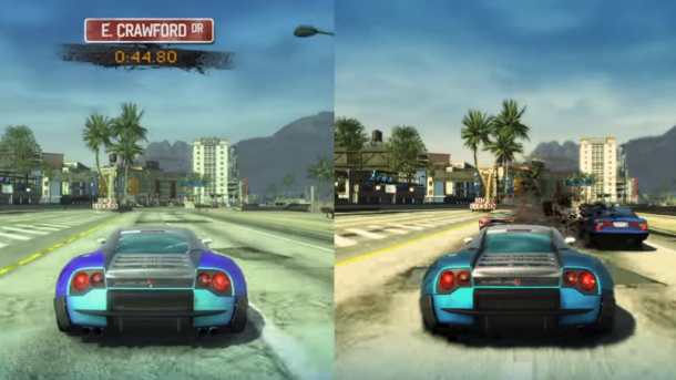 Burnout Paradise - Burnout Paradise Remastered vs Original Early Graphics Comparison