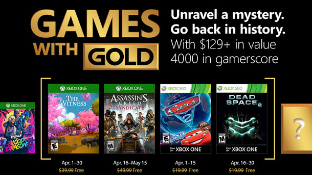 Xbox LIVE - Xbox - April 2018 Games with Gold