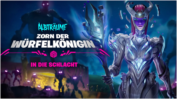 Fortnite - Albträume 2021 – Zorn der Würfelkönigin – Story-Trailer